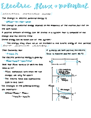 Physics Lecture 10 - Volker Crede PHY 2054 Notes Electric flux and ...