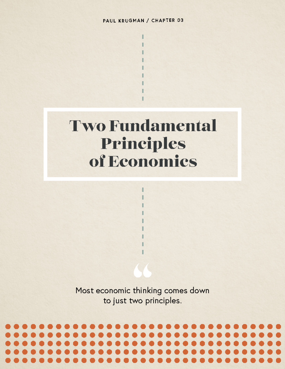 03-Two Fundamental Principles of Economics - “ Two Fundamental ...