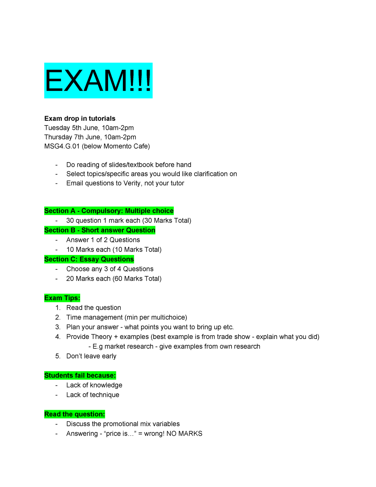 examples of short answer essay questions