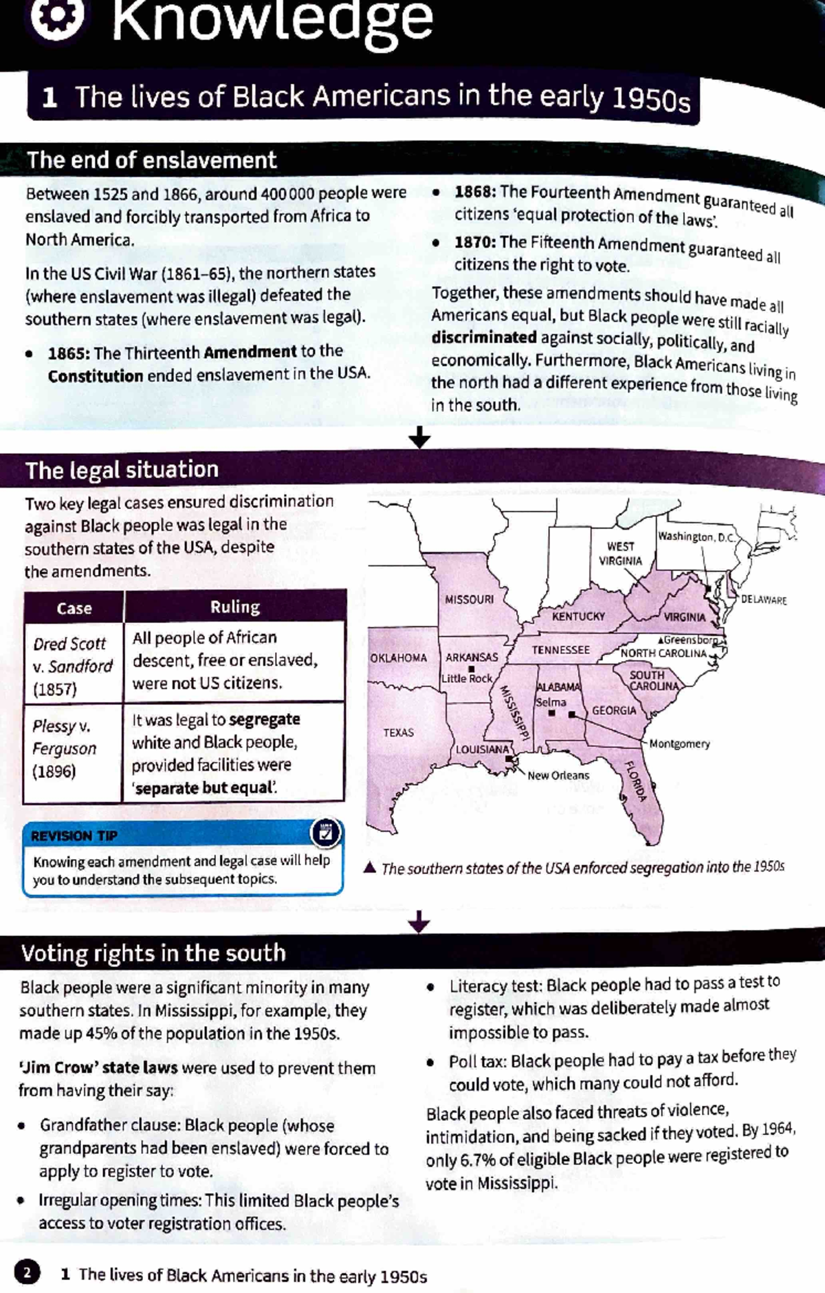 Oxford Revise - USA Civil Rights and Vietnam - Knowledge - now e ge 1 ...