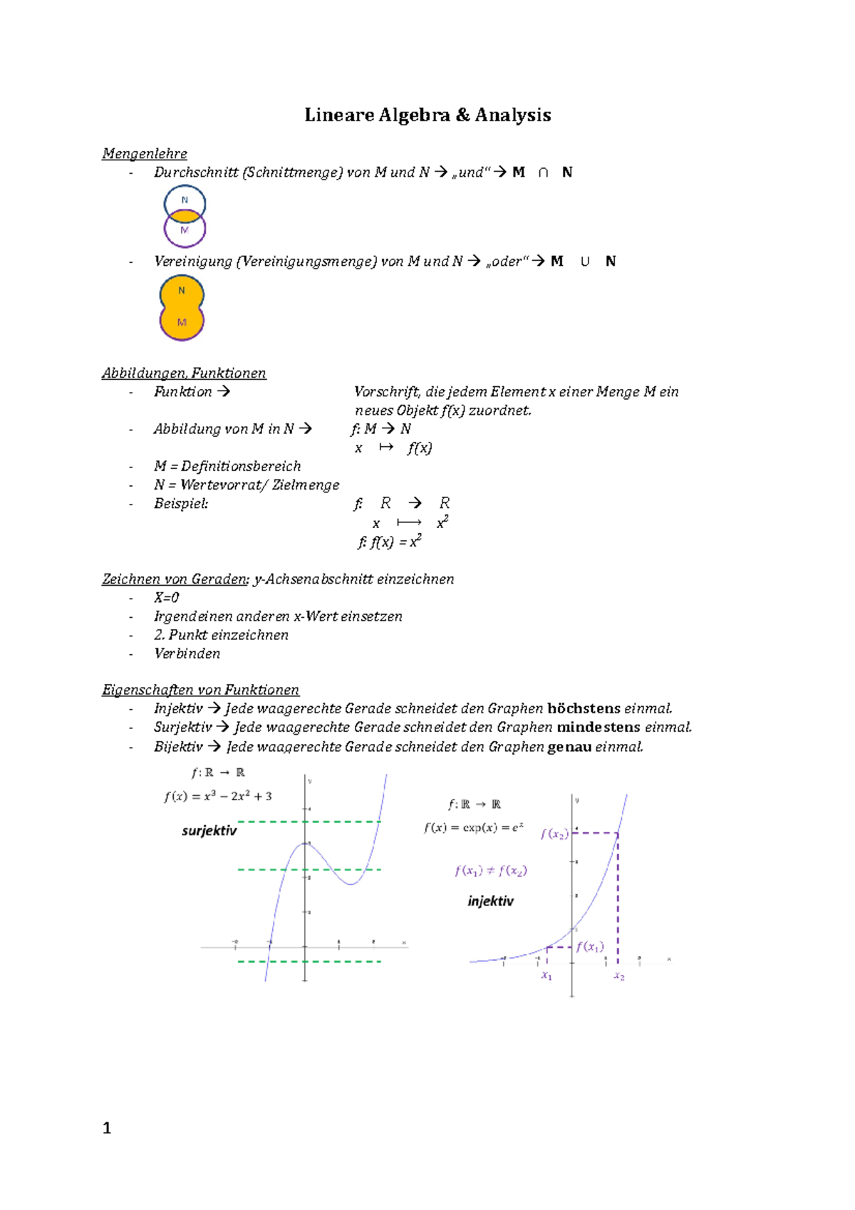 Lineare Algebra Teilmodul aus Lineare Algebra und Analysis und Finanzmathematik Lineare