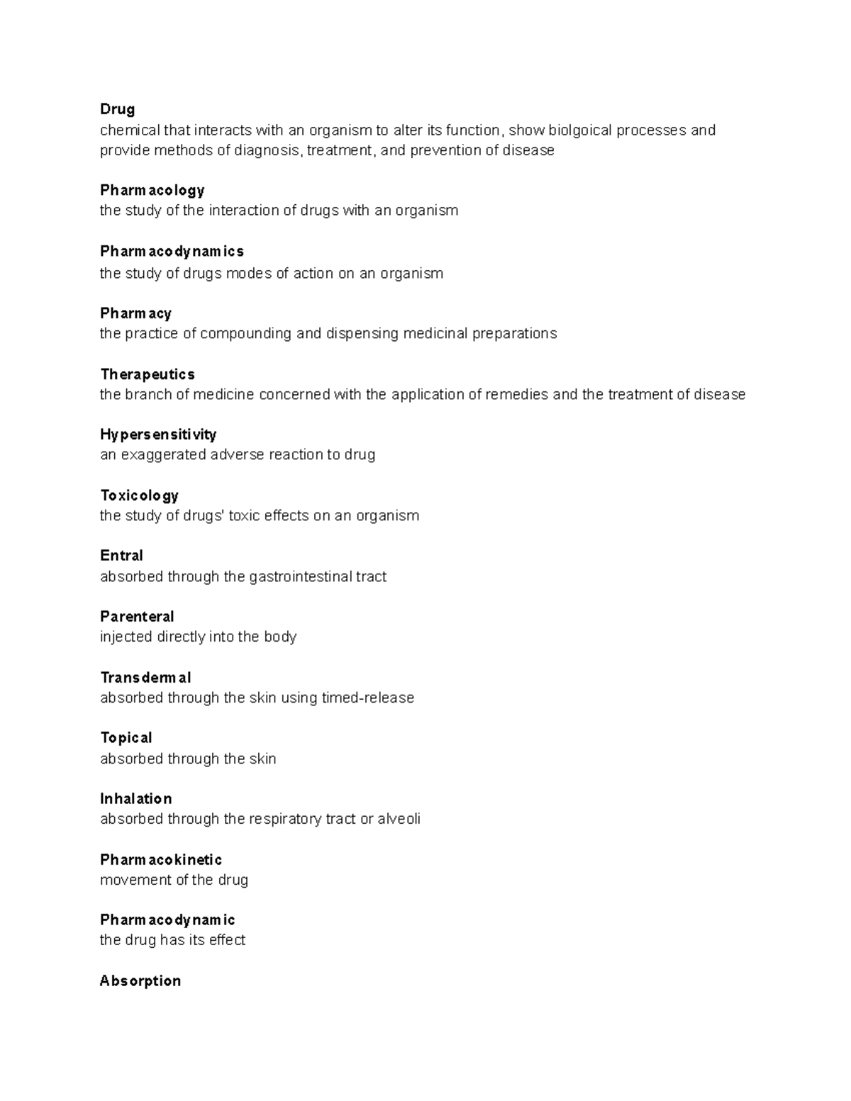 Chemical Change Vocab Terms