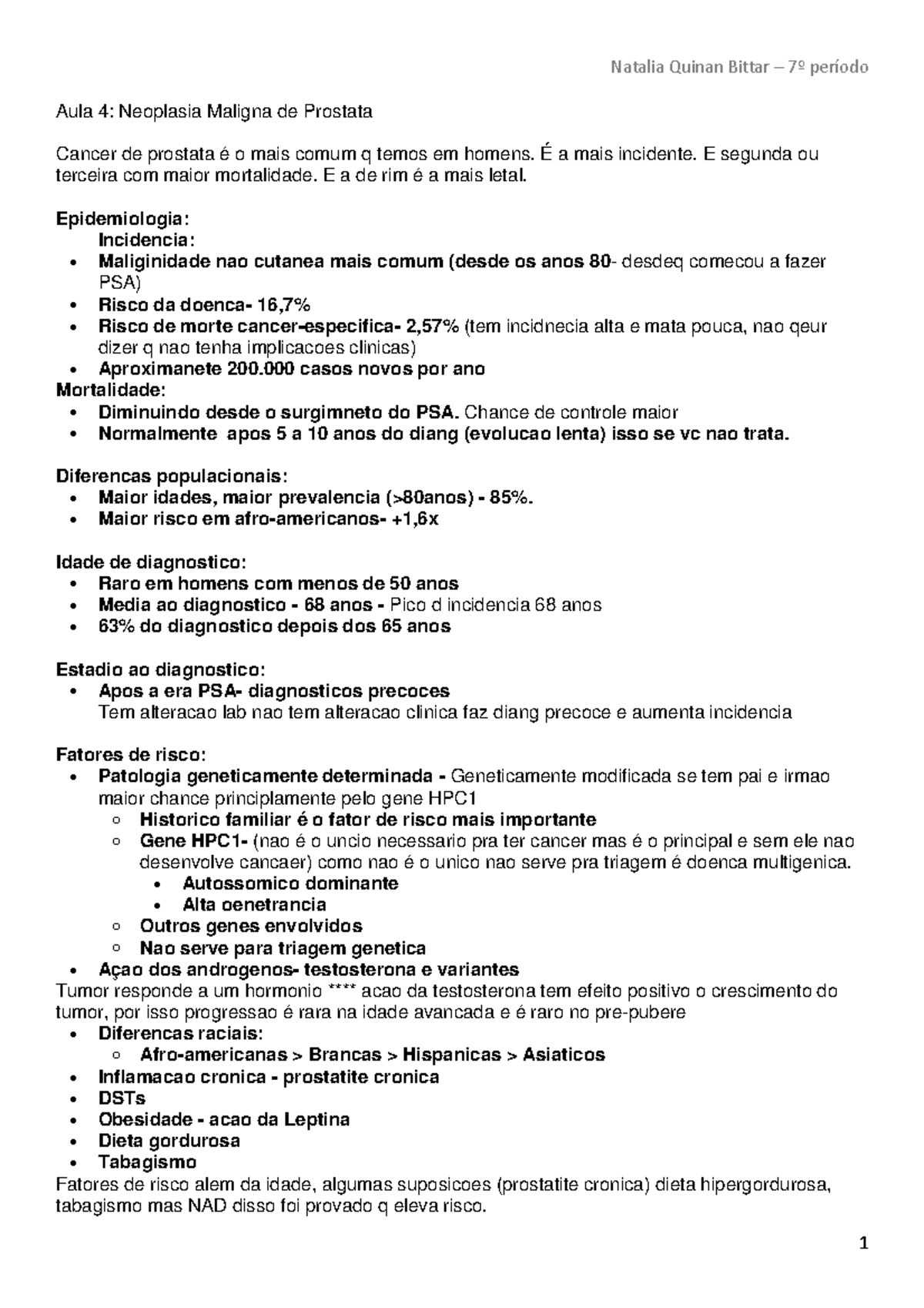 tumore alla prostata valore 2 pt1b