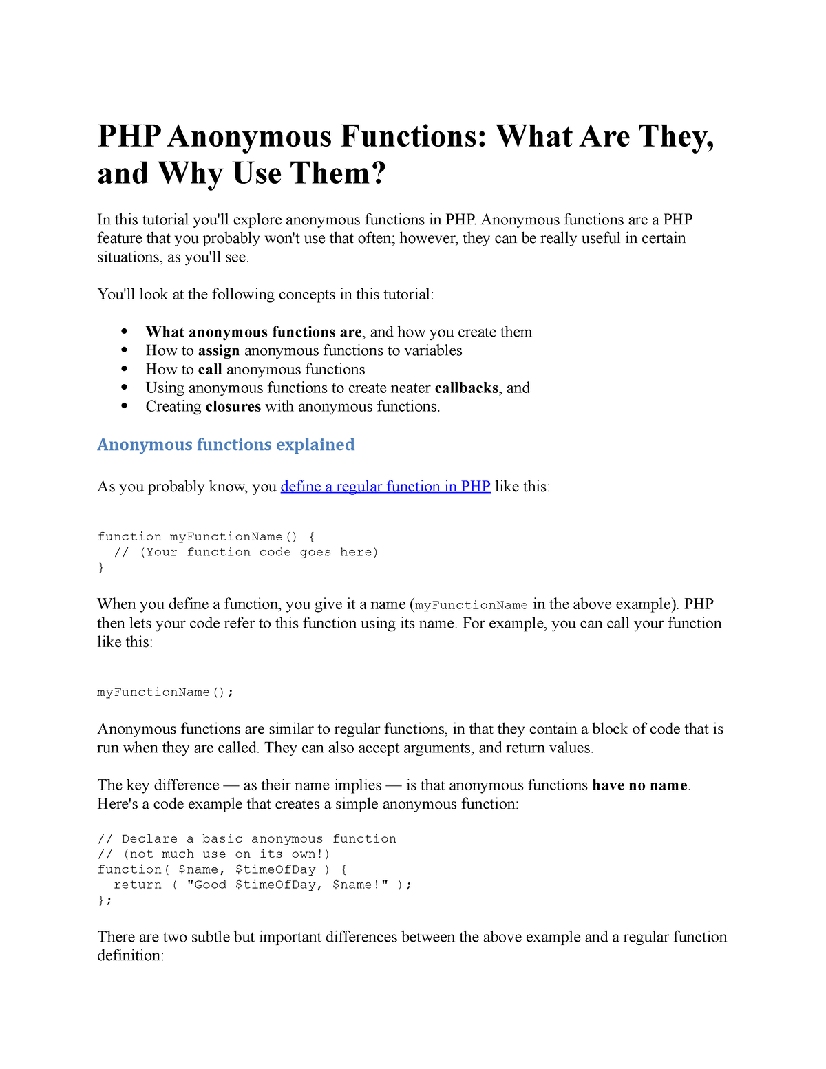 php-anonymous-functions-anonymous-functions-are-a-php-feature-that