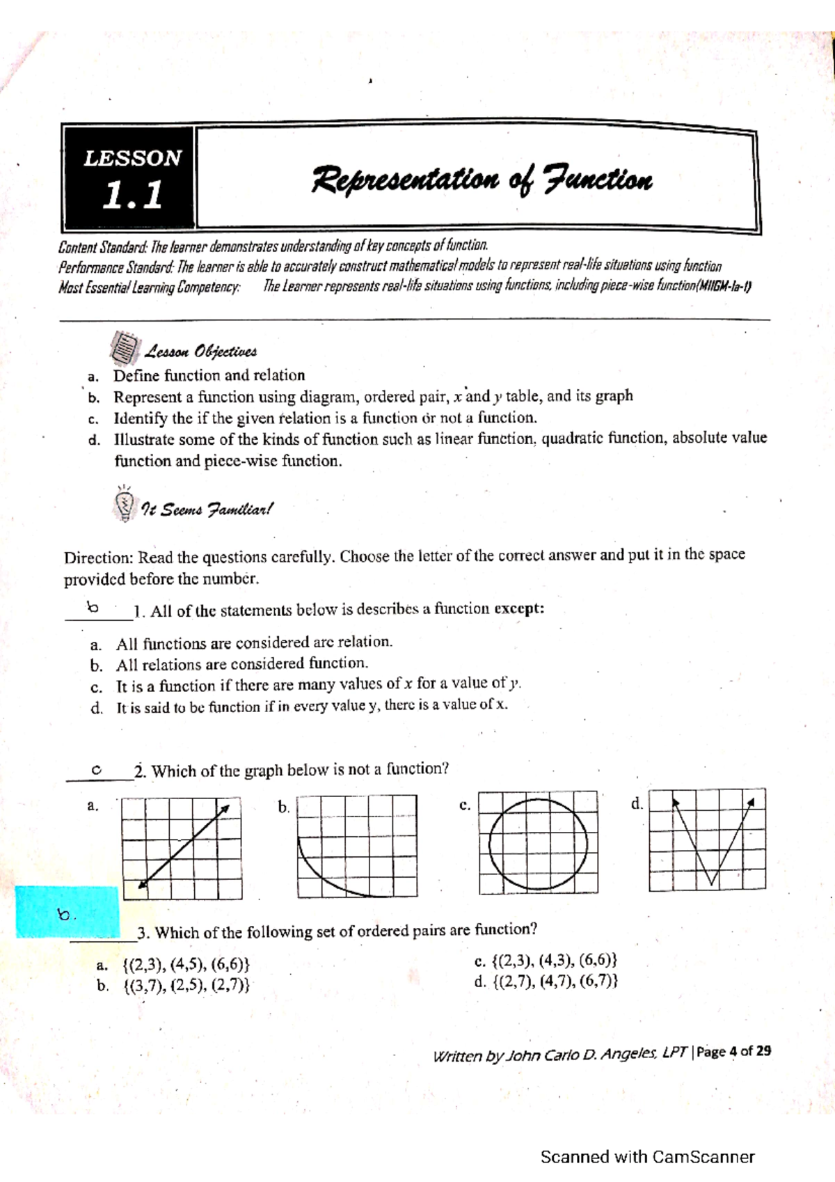 Gen Math Answer - genmath - BS Criminology - Studocu