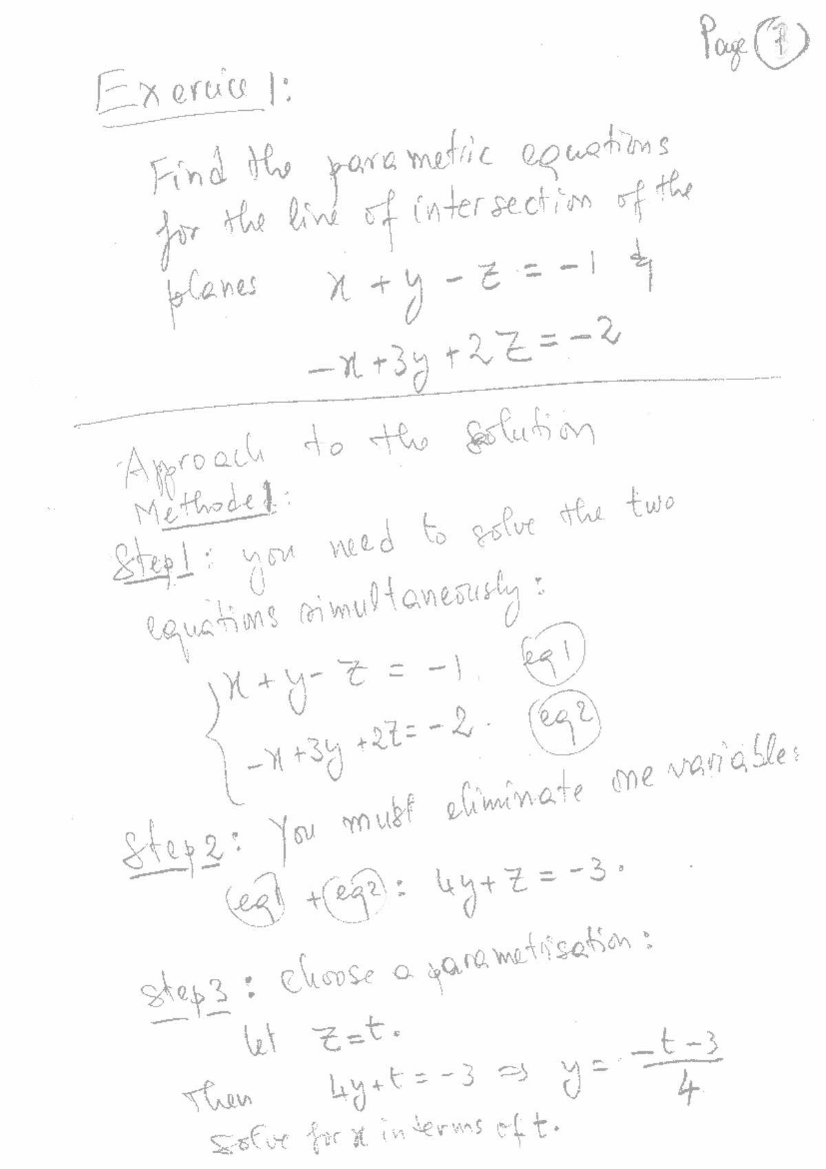 Notes 3 - Parametric eqns - MAT1503 - Studocu