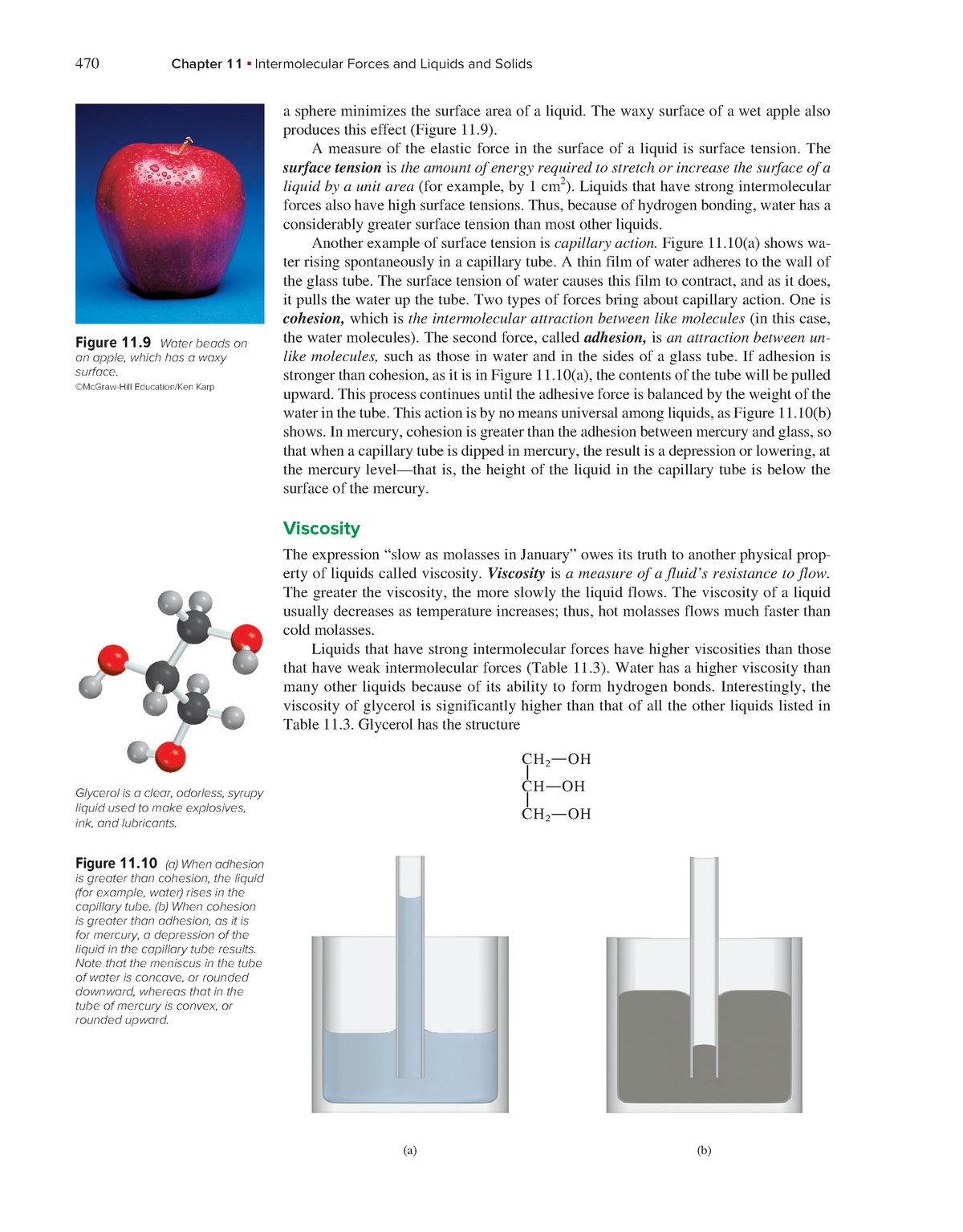 Chemistry (170) - 470 Chapter 11 Intermolecular Forces And Liquids And ...