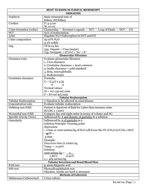 Study Guide IN AUBF - Lecture Notes 1-15 - MUST TO KNOW IN CLINICAL ...