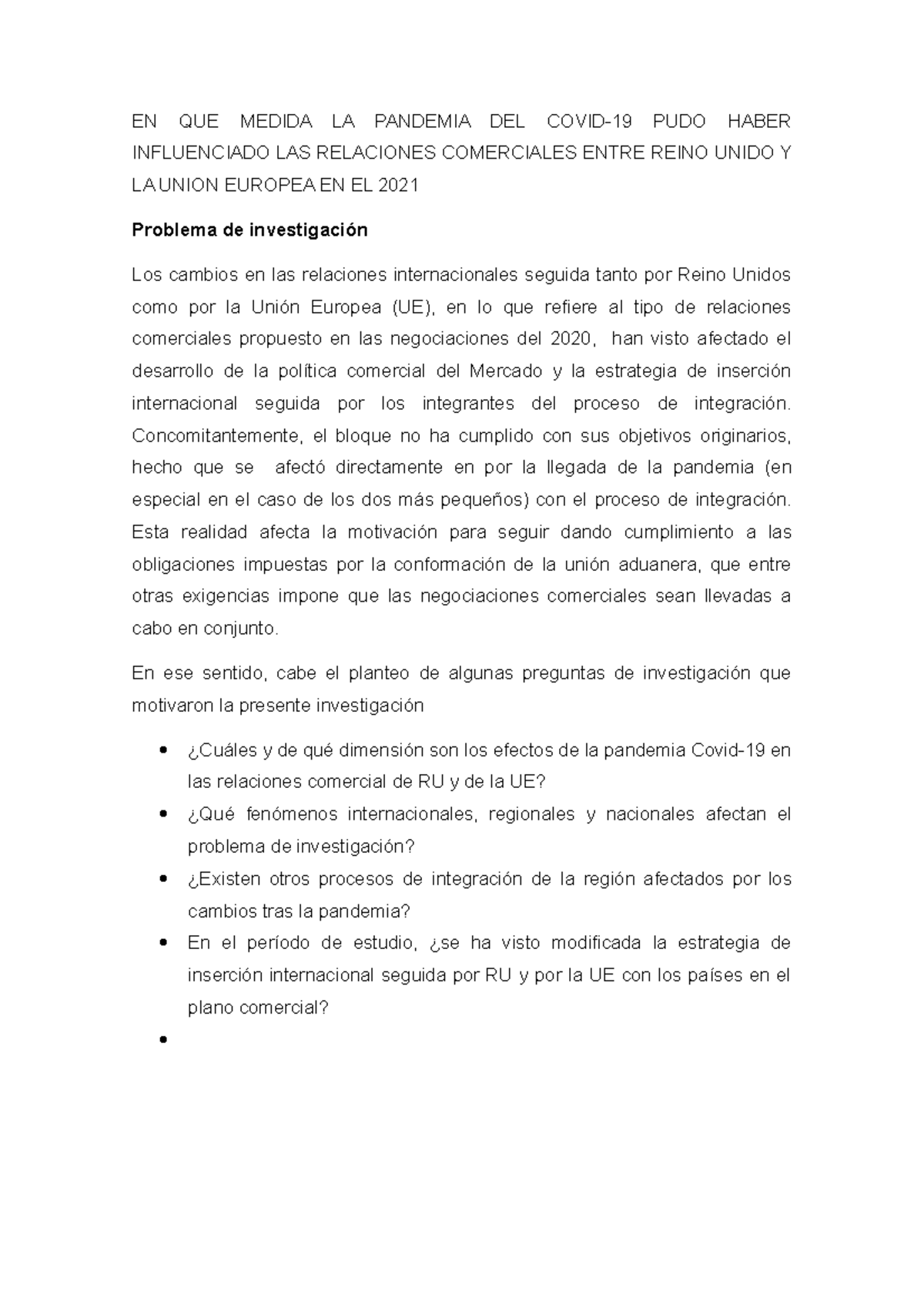 EN QUE Medida LA Pandemia DEL Covid - EN QUE MEDIDA LA PANDEMIA DEL ...