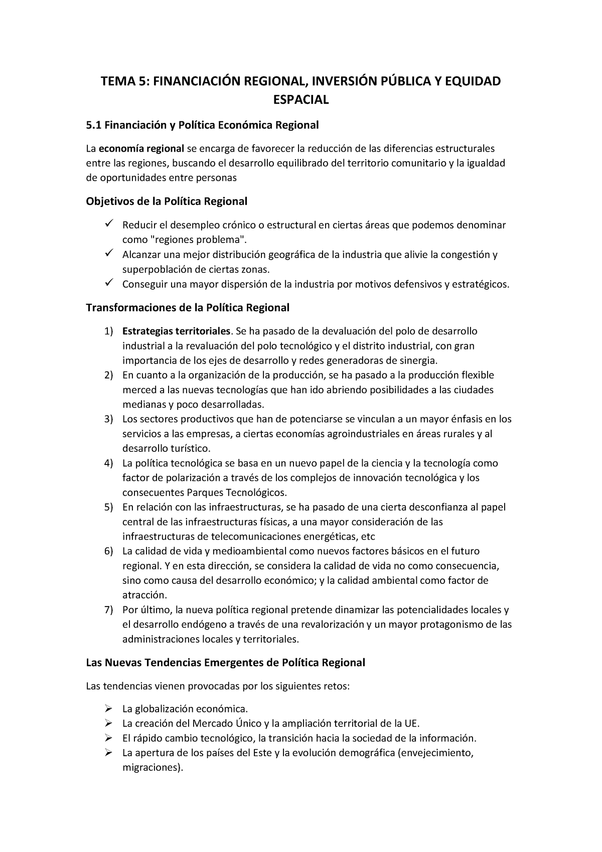 TEMA 5 - Economia Regional Y Urbana - TEMA 5: FINANCIACI”N REGIONAL ...