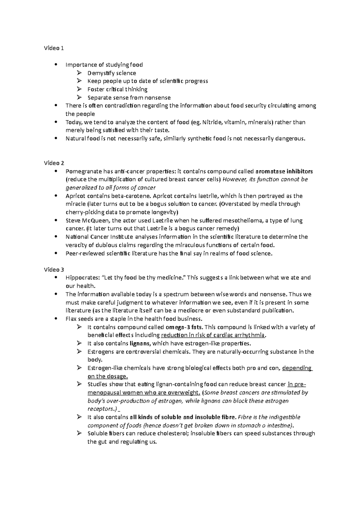 Lesson 1 - lecture and class notes - Video 1 Importance of studying ...