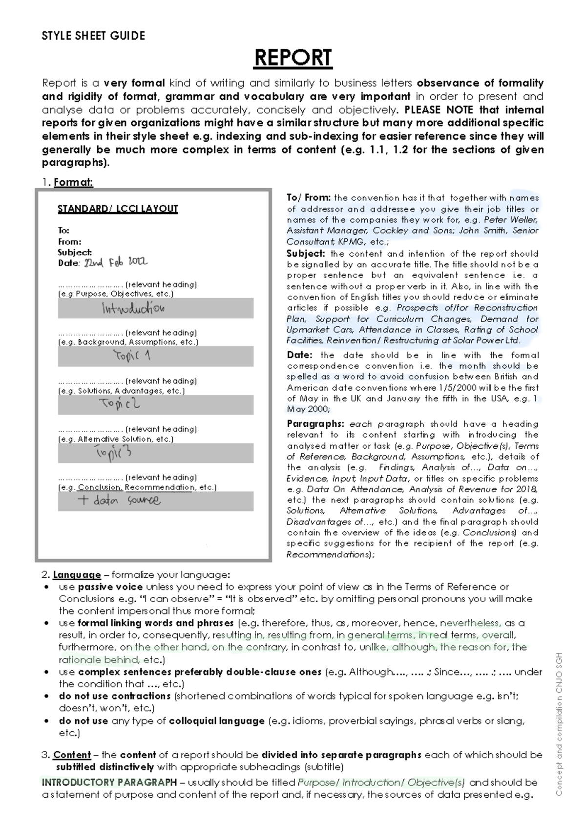 Report style sheet CNJO (1) - Concept and compilation CNJO SGH STYLE ...