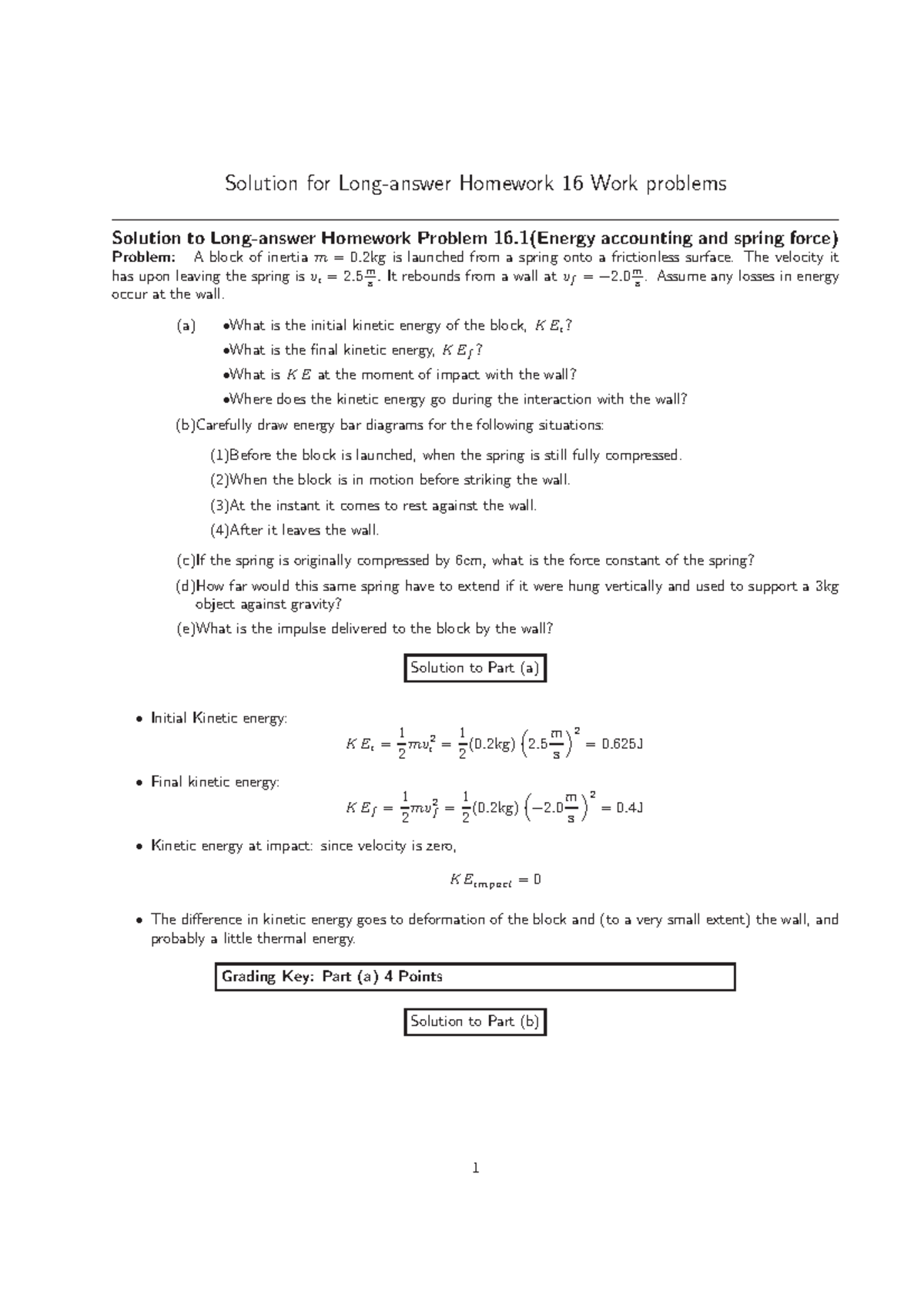 HW16 Work - Long Homework Solution 16 - Solution for Homework 16 Work ...