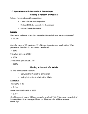 1 - Notes from class work - 1 Operations with integers Integers= The ...