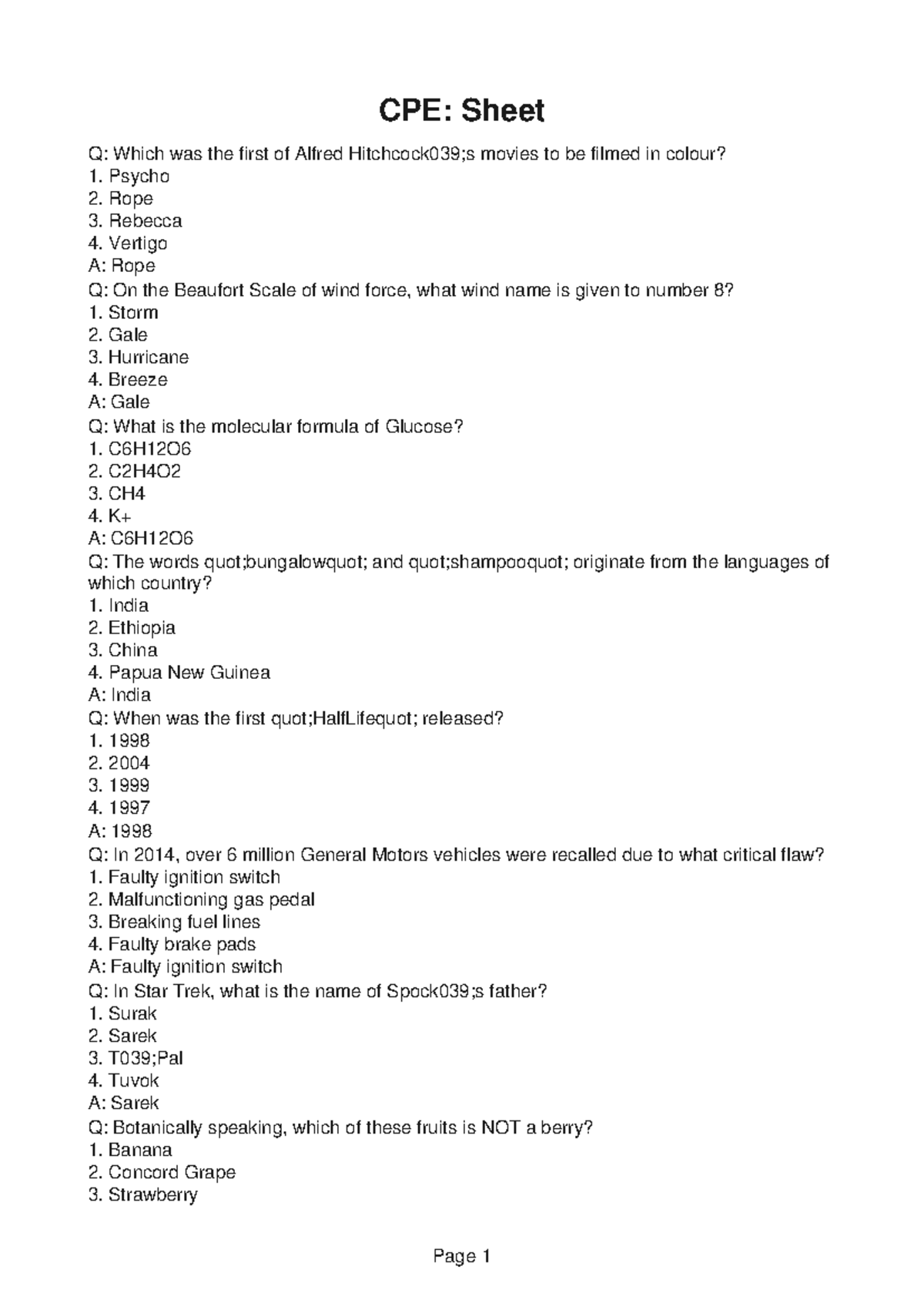 CPE120-Lecture-1 - CPE120 - CPE: Sheet Q: Which was the first of Alfred ...