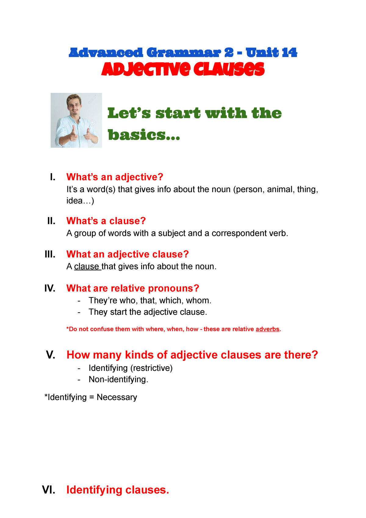 AD Aspectos gramática inglesa/Clauses - Abacus Online