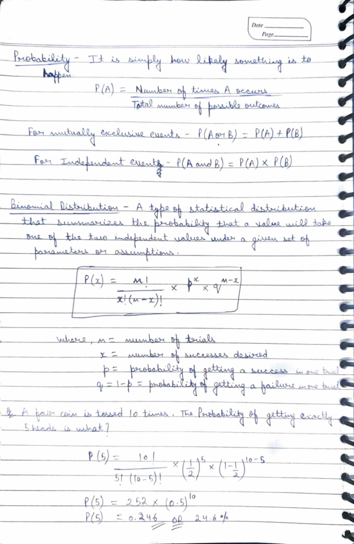 Biostat Sessional 2 - These are some sotted notesSORTED NOTES - r -1 ...