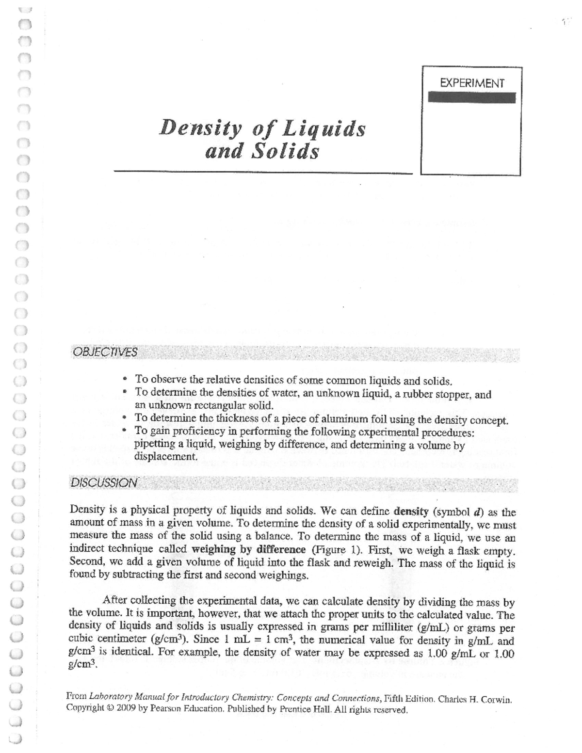 Density of Liquids and Solids - Mechanical Engineering - Studocu