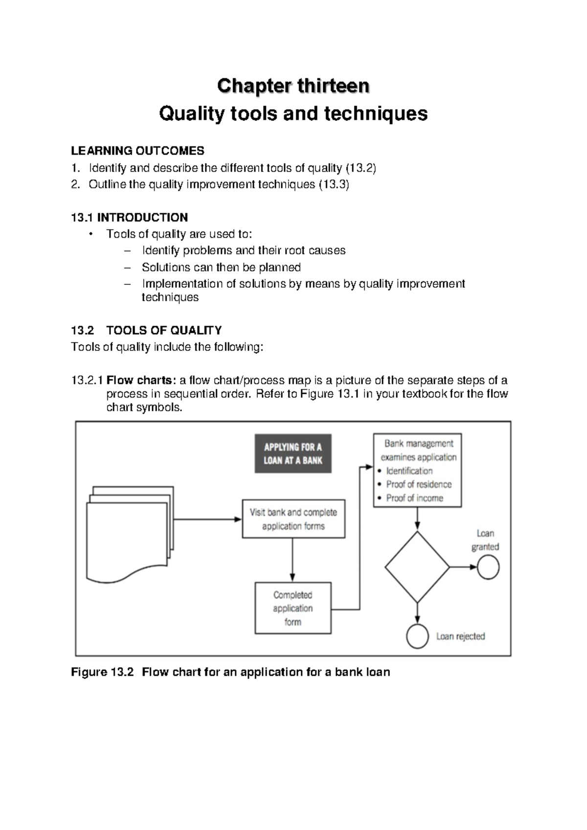 Chapter+13+ +Summary - read - Chapter thirteen Quality tools and ...