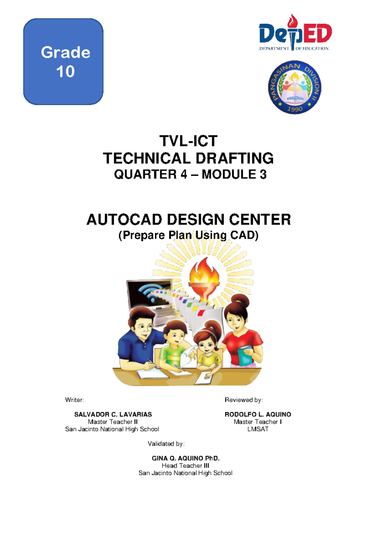 Q4 Module 3 G10 Technical Drafting Tvl Ict Technical Drafting Quarter