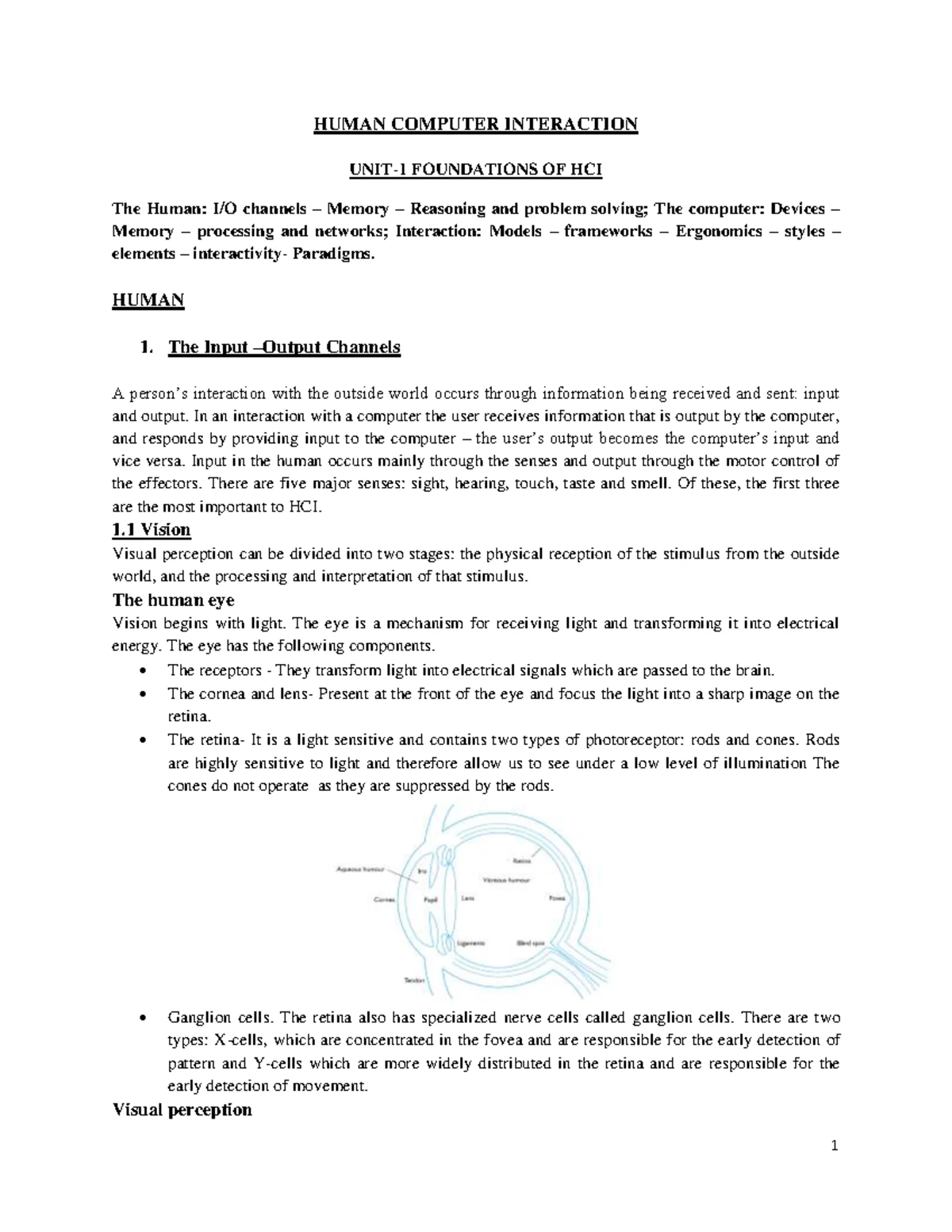 HCI unit 4,5 Lecture Notes - Human Computer Interaction - Studocu