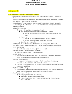 Lecture 1 notes - INTRO TO ANTHRO What is anthropology - Study of ...