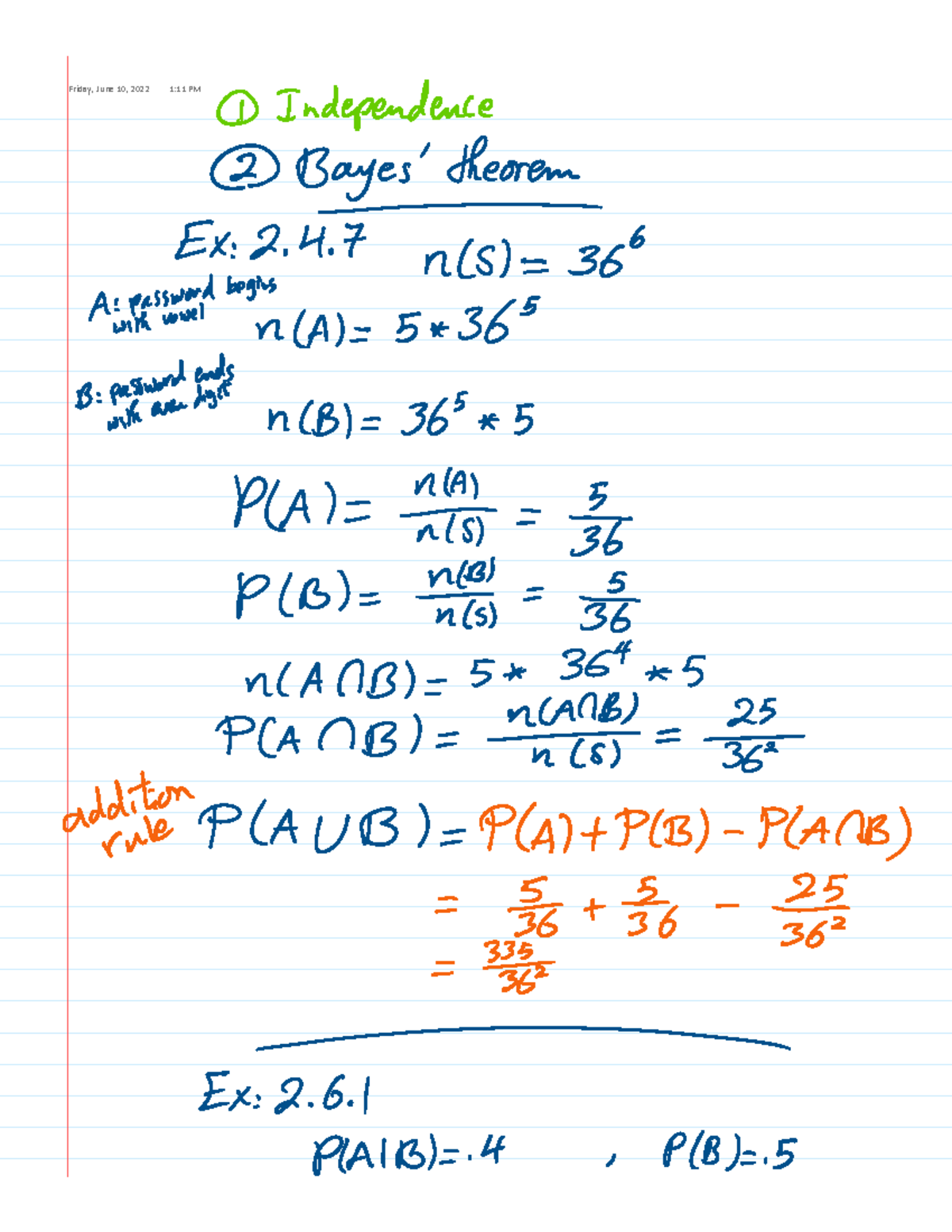05- Class notes 6-10-22 - MATH 4337 - &ƌŝĚĂLJ͕ :ƵŶĞ ϭϬ͕ ϮϬϮϮ ϭ͗ϭϭ WD ...