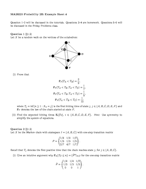 MA20225-sheet 4-2022 - help with exercise sheets for the given lecture notes and problems