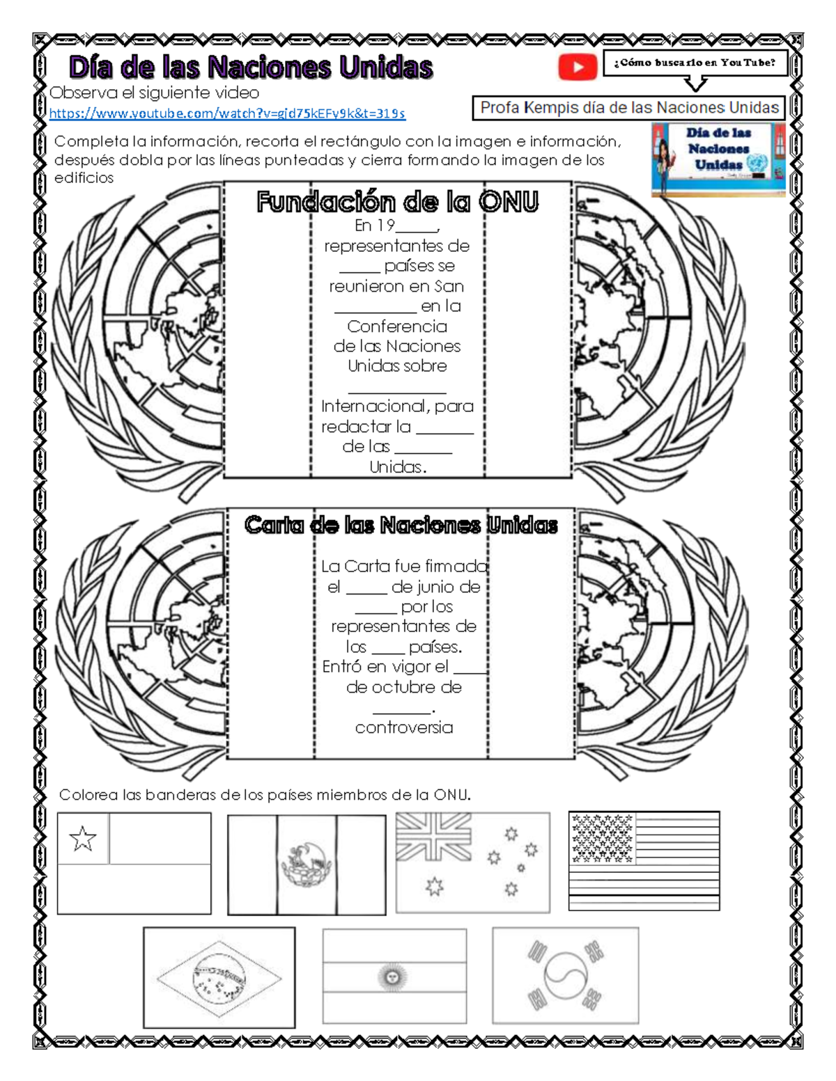Actividades día de las Naciones Unidas Profa Kempis - Observa el ...
