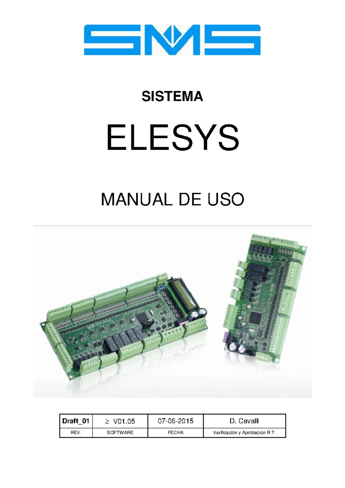 Elesyses v1 0 Msm - Manual - SISTEMA ELESYS MANUAL DE USO Draft_01 ≥ ...