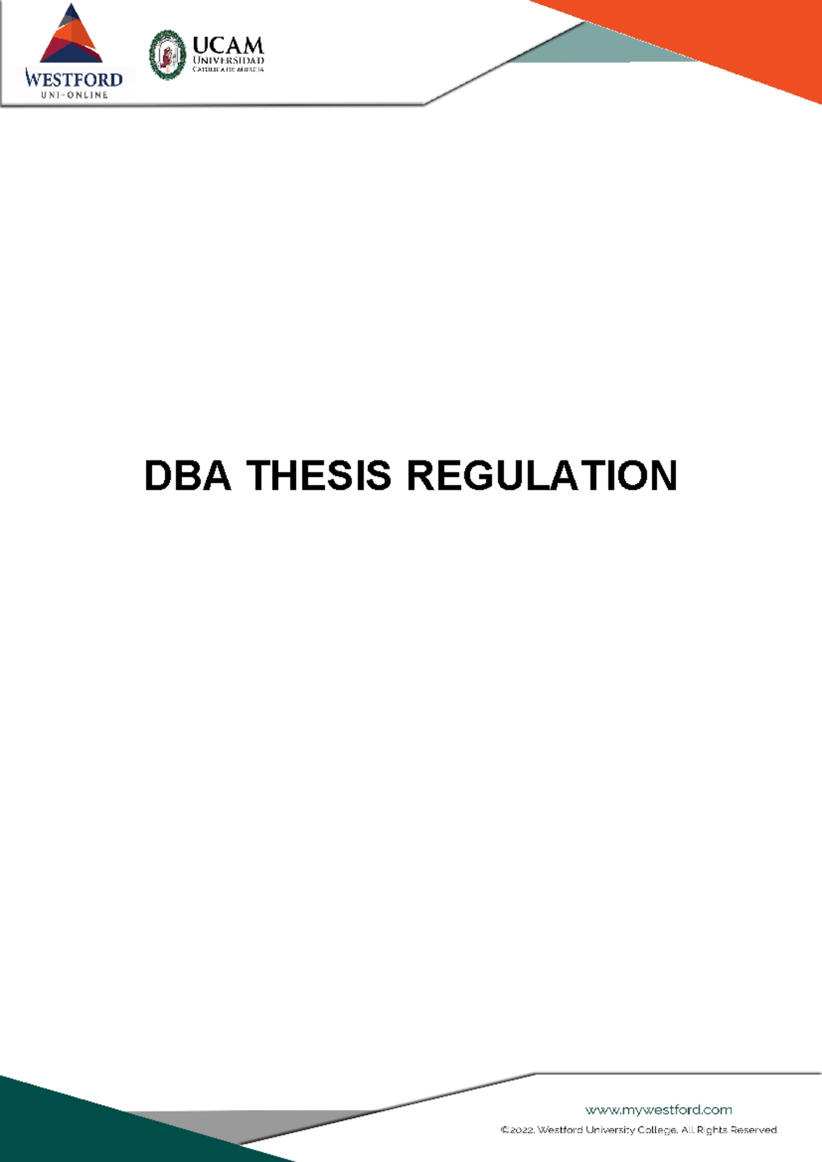 how long should a dba thesis be