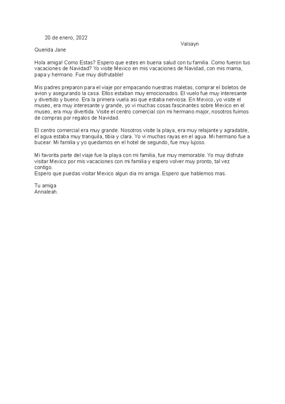 4H spanish letter no bai og bai idk bai 20 de enero, 2022 Valsayn