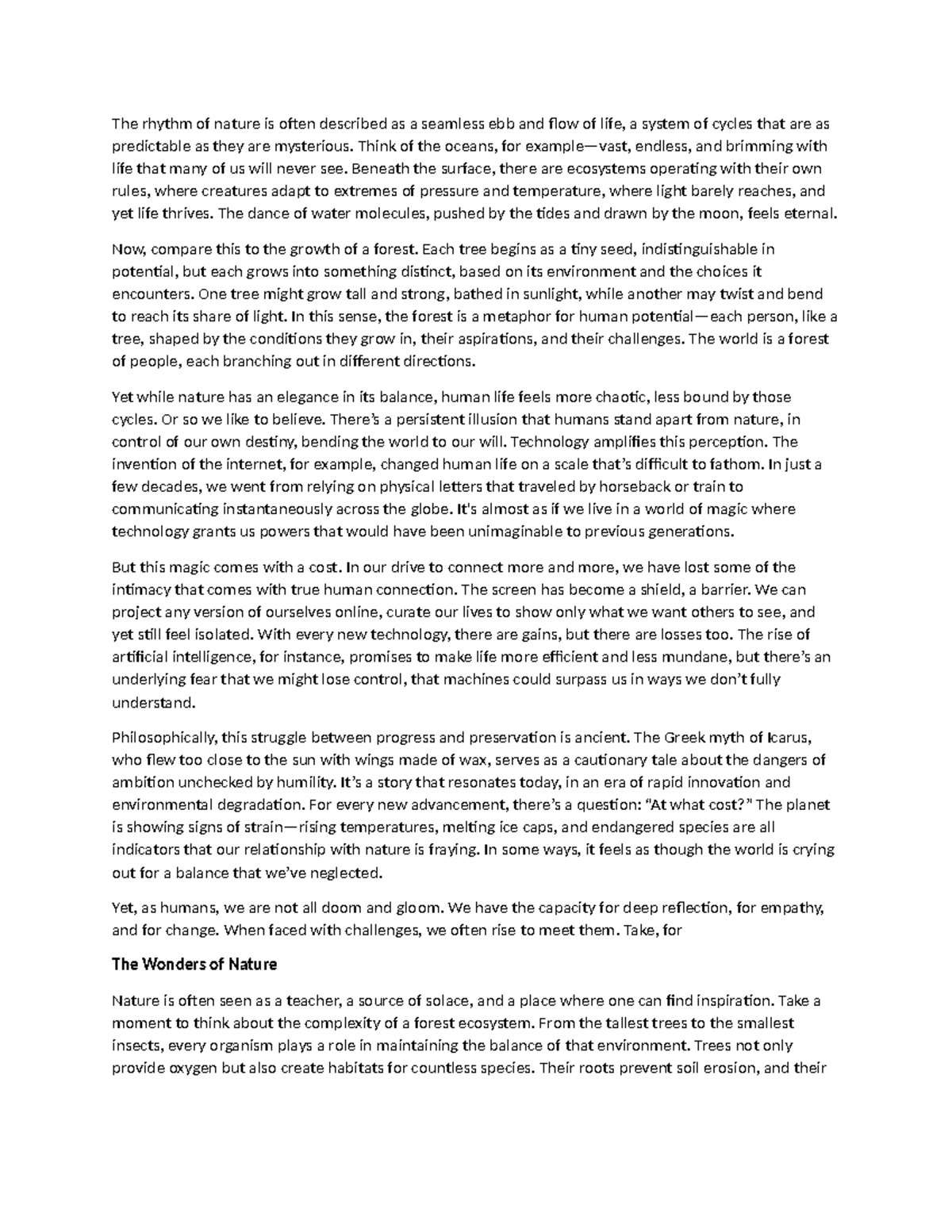 New Microsoft Word Document The rhythm of nature is often described