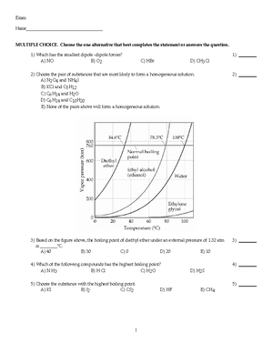 CHM 1020 Practice Exam 2 - Practice Exam 2 MULTIPLE CHOICE. Choose The ...