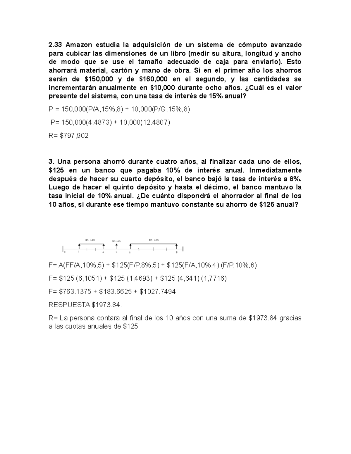 Ejercicios De Ingenieria Economica - 2 Amazon Estudia La Adquisición De ...