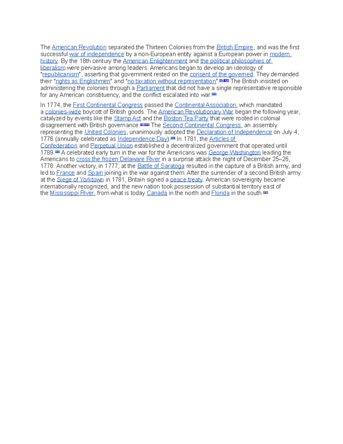 DD - jnlkn;lokm'[p - The American Revolution separated the Thirteen ...
