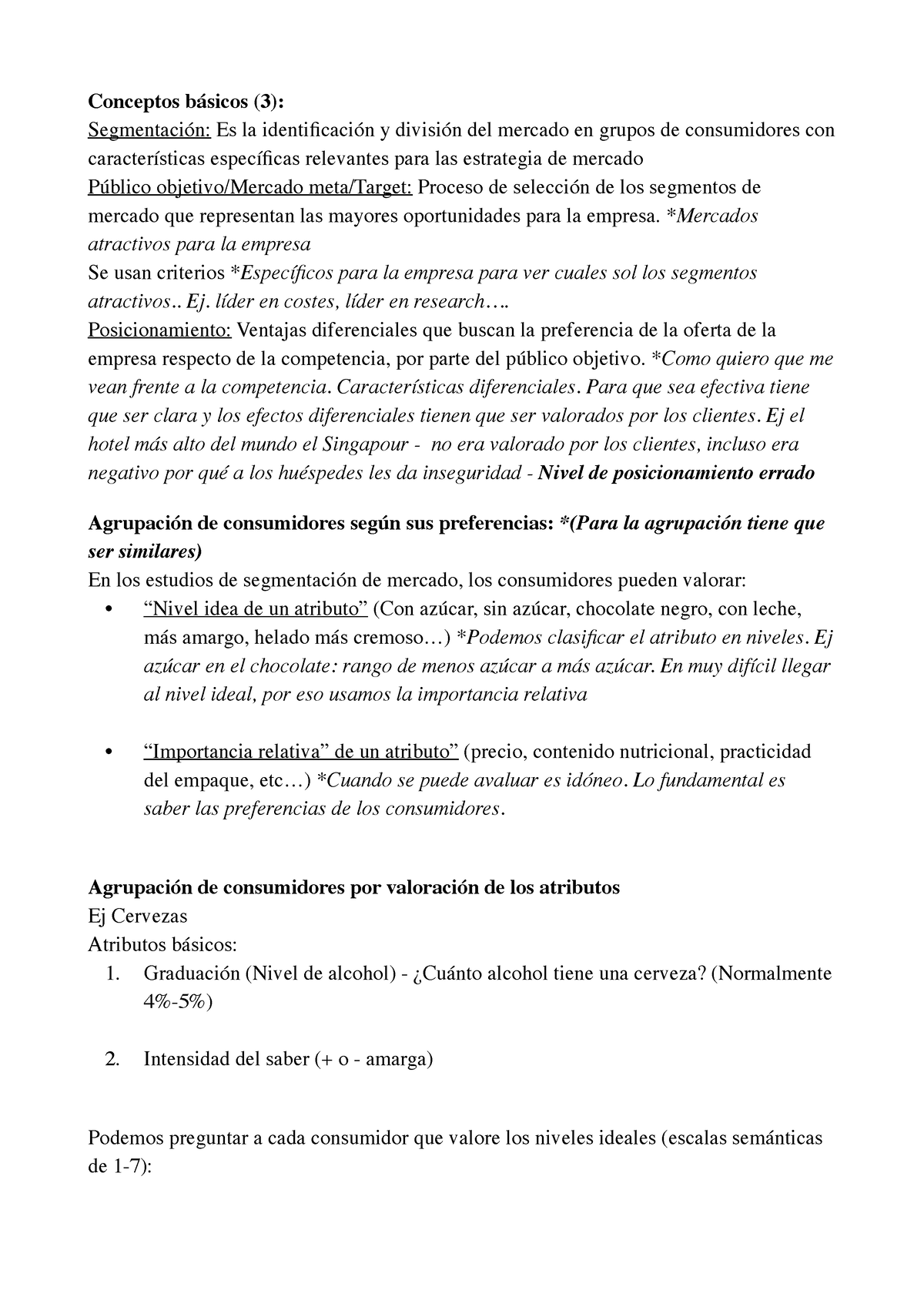 Conceptos BÁ Sicos - Apunts 1 - Conceptos Básicos (3): Segmentación: Es ...