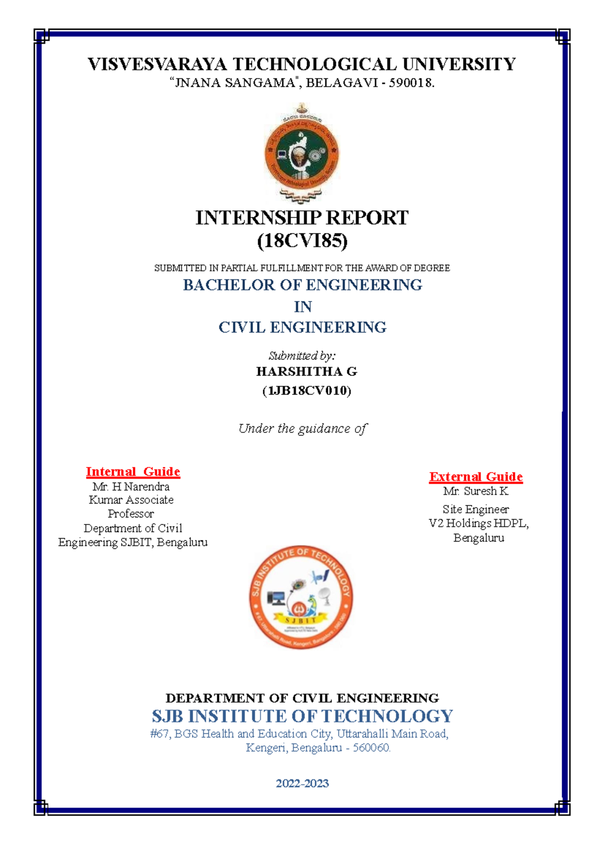 Rohith Report draft - can be useful - VISVESVARAYA TECHNOLOGICAL ...