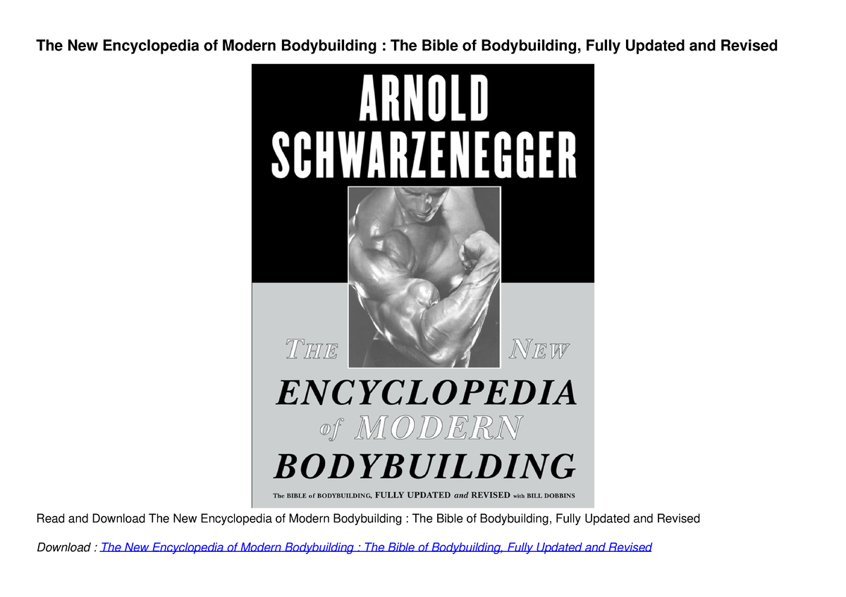 Get [PDF] Download The New Encyclopedia Of Modern Bodybuilding : The ...