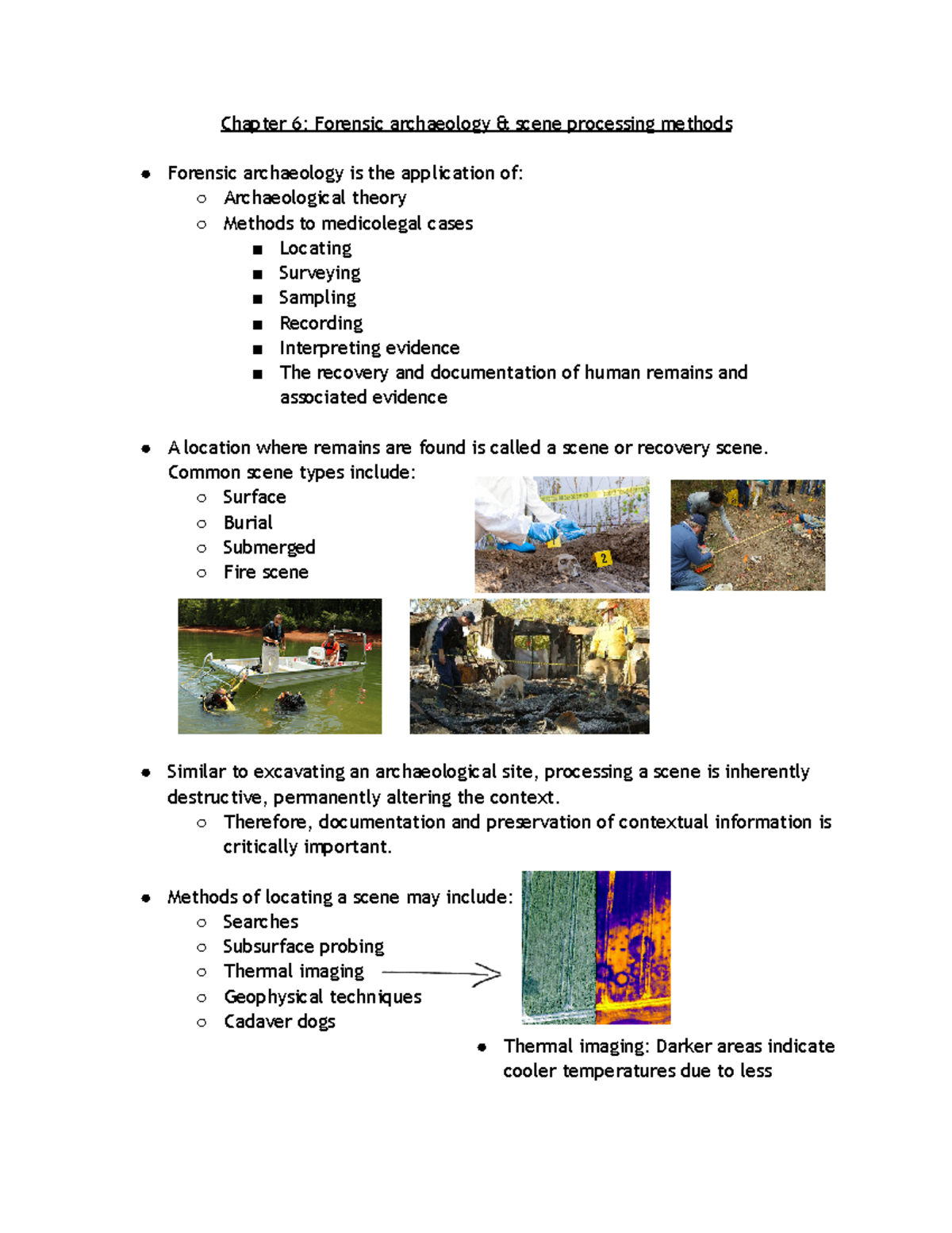 Forensic Archaeology and Scene Processing Methods - Chapter 6: Forensic ...