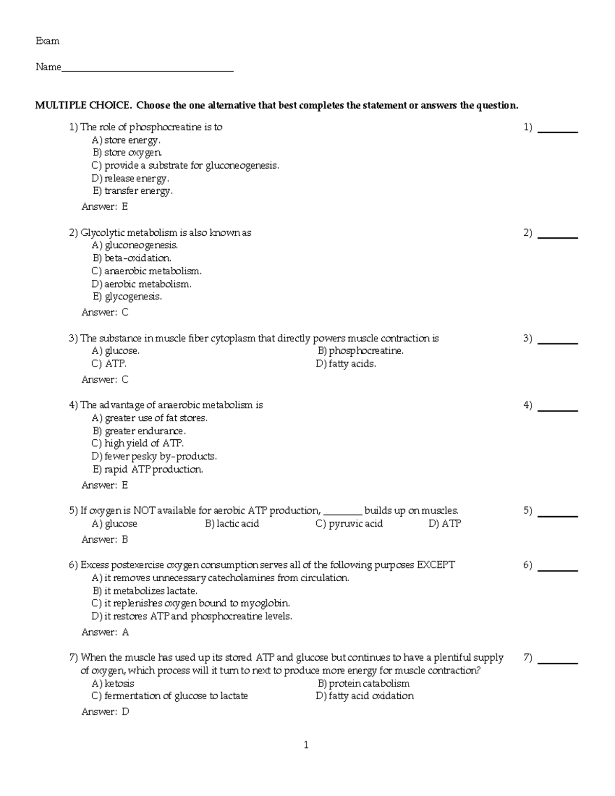 Chapter 25 Practice Questions - Exam Name ...