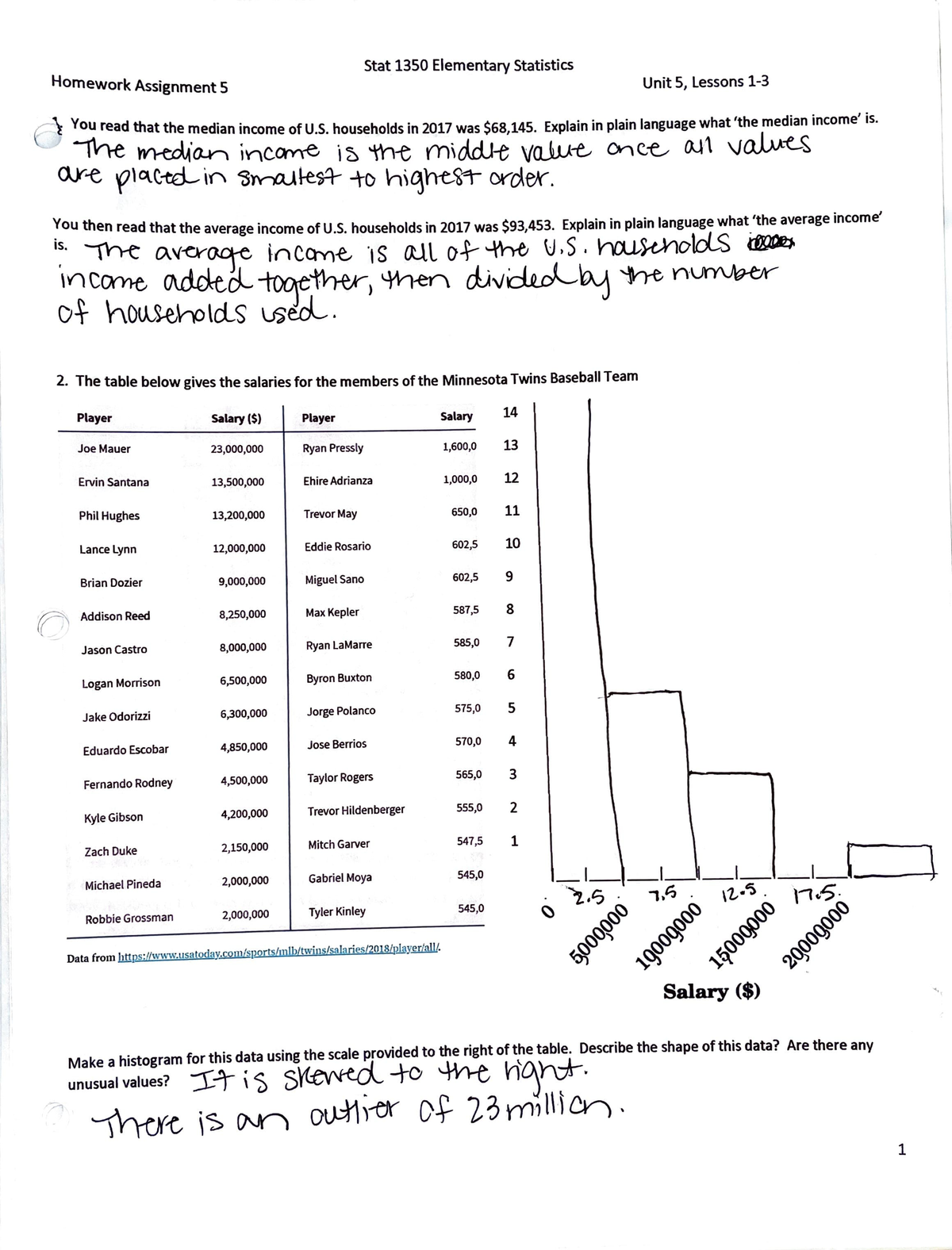 stats homework