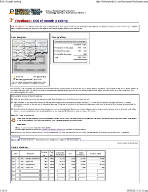 Perdisco Accounting Manual practice set Week 5 Transactions ...