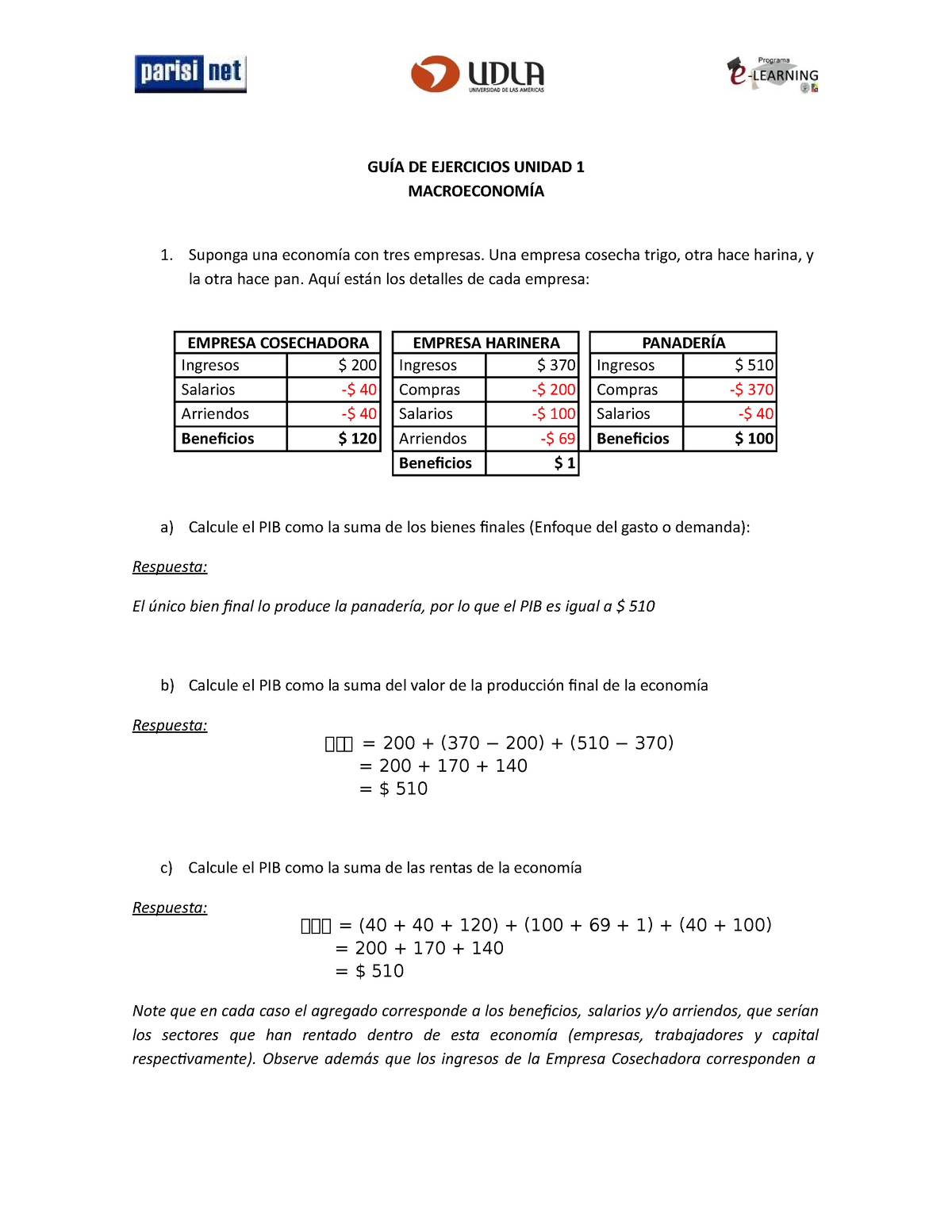 7-06-2023 Micro - EJERCICIOS MACROECONOMIA RESUELTOS - GUÍA DE ...