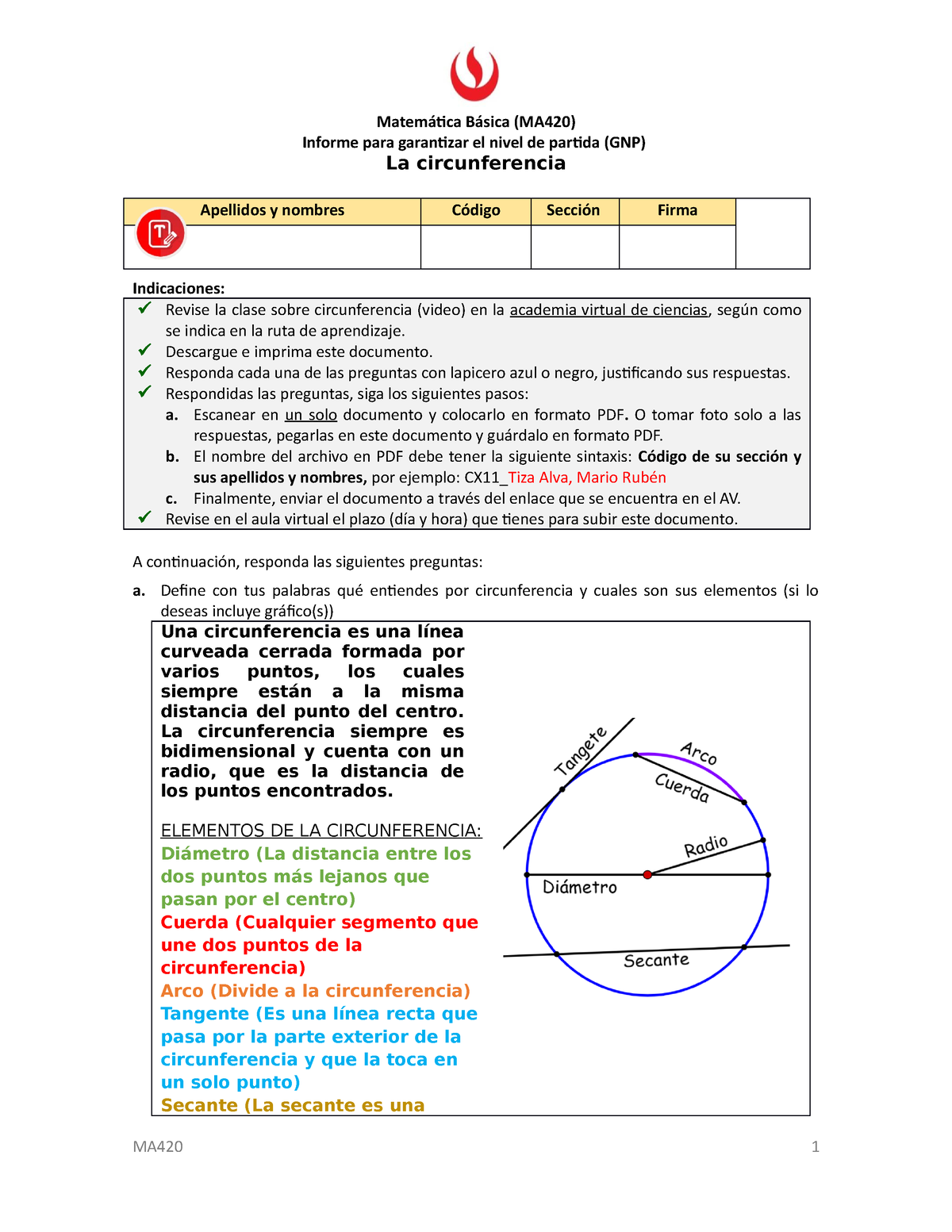 ANTES GNP MATE BASICA RESUELTO - Matemática Básica (MA420) Informe Para ...