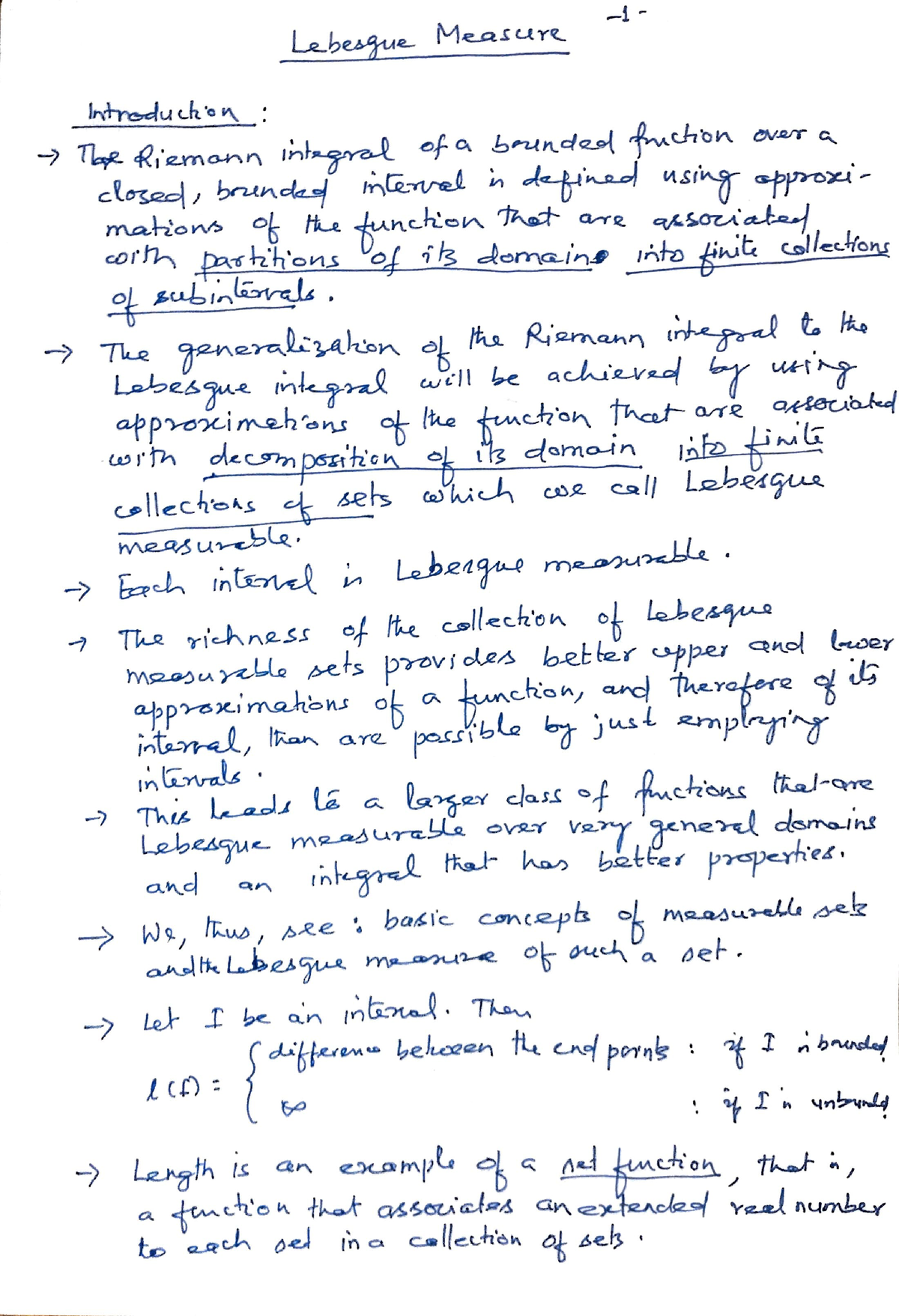 Measure Theory-1 - Birla Institute Of Technology, Mesra - Linear ...