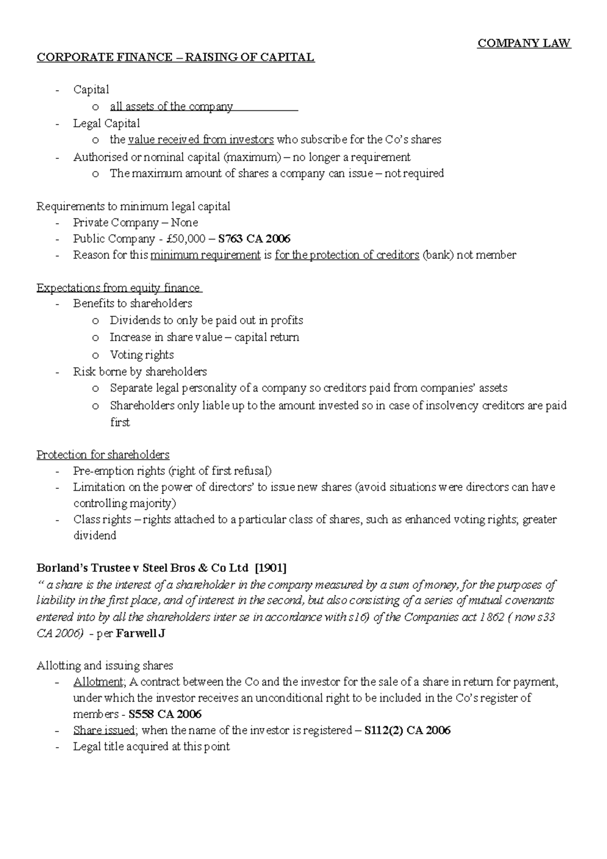 corporate-finance-company-law-corporate-finance-raising-of-capital