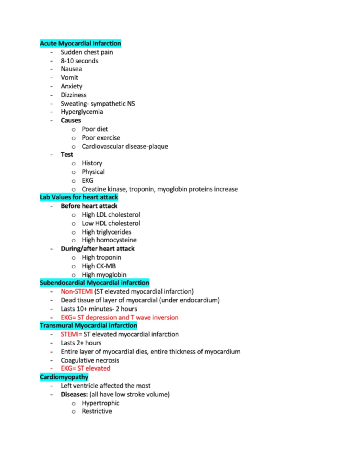 Pathophysiology Study Guide For Exam 2 Part 8 - BIO-322 - Studocu