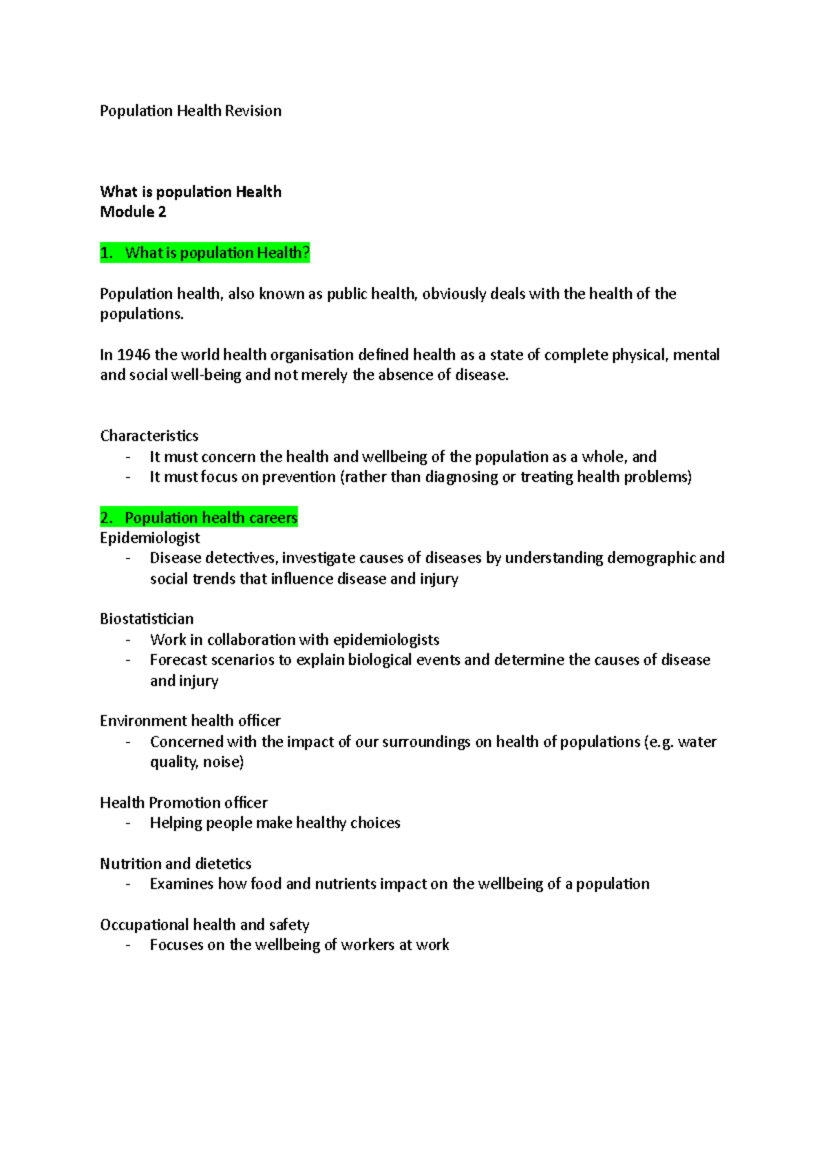 population-health-revision-in-1946-the-world-health-organisation