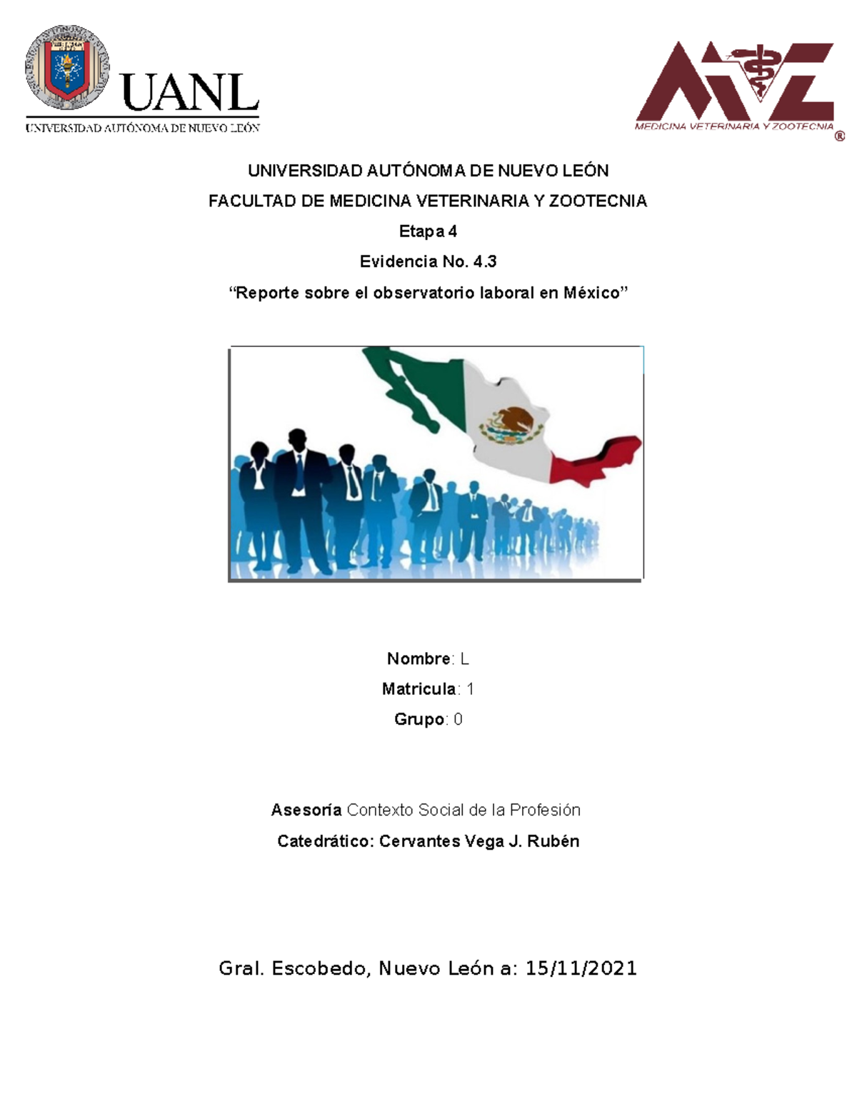 Evidencia 41 Reporte Sobre El Observatorio Laboral En México Universidad AutÓnoma De Nuevo 5048